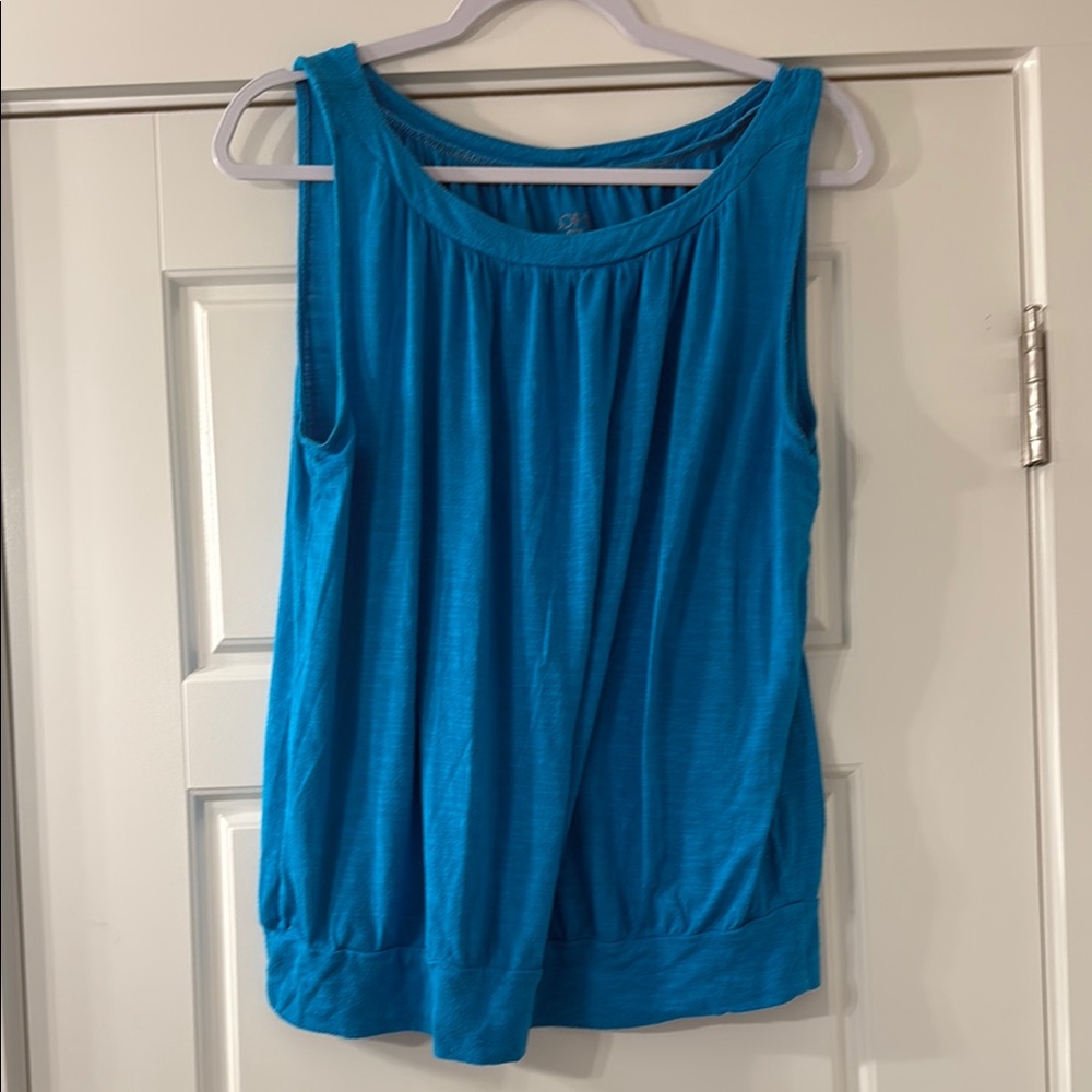 Ann Taylor LOFT turquoise Blue Tank Top size Large